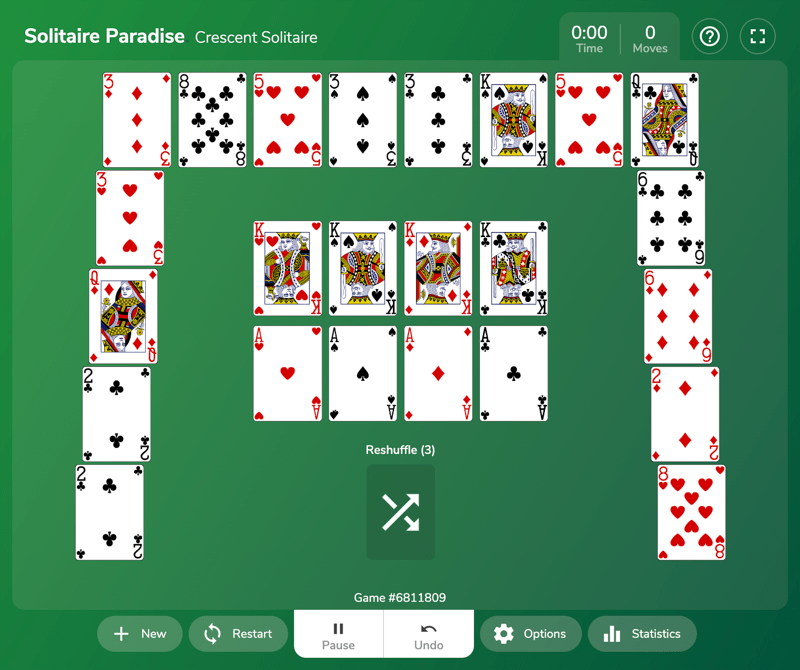 Sixteen Piles Solitaire - Play Online