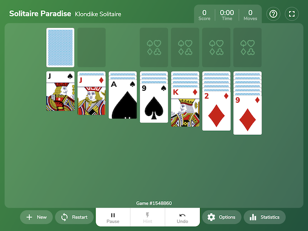 card solitaire set up